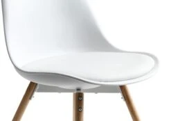 Royal Oak Chaise KASTRUP Blanc/chêne -Meubles Reduction Magasin 76348