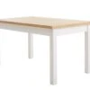 Table MARKSKEL 150x193 Blanc/coloris Chêne