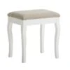 Tabouret MALLING Blanc/beige -Meubles Reduction Magasin 86479
