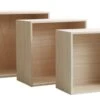 Étagère Murale ILBRO 3 Pcs/pqt Naturel -Meubles Reduction Magasin 86510