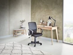 Banc VANDSTED Gris/bambou -Meubles Reduction Magasin 87457