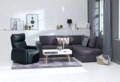 Canapé Convertible Avec Méridienne BEDSTED Gris -Meubles Reduction Magasin 87508