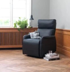 Fauteuil Inclinable VEJEN Noir -Meubles Reduction Magasin 87509