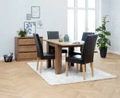 Commode 3 Tiroirs VEDDE Chêne -Meubles Reduction Magasin 94605