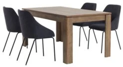 Table VEDDE 90x160 Chêne -Meubles Reduction Magasin 99337