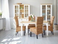 Partie Supérieure MARKSKEL 2 Portes Blanc/coloris Chêne -Meubles Reduction Magasin 99743